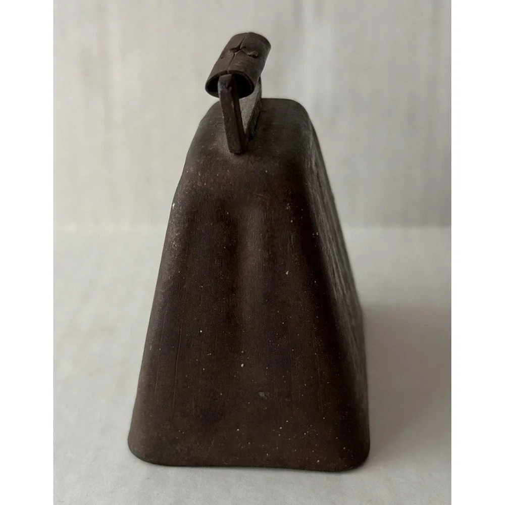 Vintage Cast Iron Cow Bell Unmarked Working Great